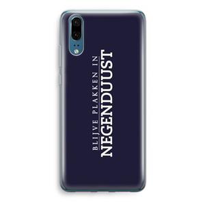 CaseCompany Blijve plakken in Negenduust: Huawei P20 Transparant Hoesje