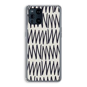 CaseCompany Marrakech Zigzag: Oppo Find X3 Pro Transparant Hoesje