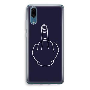 CaseCompany F**k U: Huawei P20 Transparant Hoesje