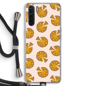 CaseCompany You Had Me At Pizza: Oppo A91 Transparant Hoesje met koord