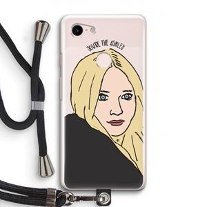 CaseCompany Ashley: Pixel 3 Transparant Hoesje met koord