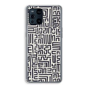 CaseCompany Moroccan Print: Oppo Find X3 Pro Transparant Hoesje