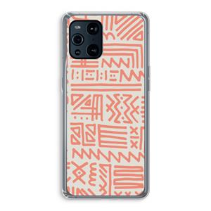 CaseCompany Marrakech Pink: Oppo Find X3 Pro Transparant Hoesje