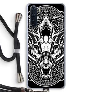CaseCompany Oh Deer: Oppo A91 Transparant Hoesje met koord