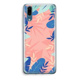 CaseCompany Tropisch: Huawei P20 Transparant Hoesje