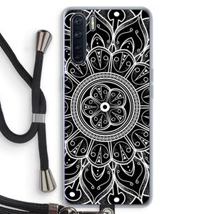 CaseCompany Roses Are Red: Oppo A91 Transparant Hoesje met koord
