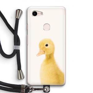 CaseCompany Duke: Pixel 3 Transparant Hoesje met koord