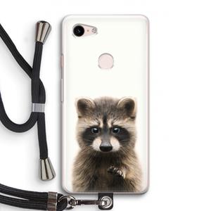 CaseCompany Rocco: Pixel 3 Transparant Hoesje met koord