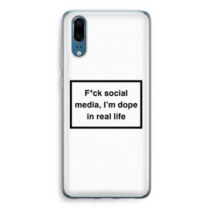 CaseCompany I'm dope: Huawei P20 Transparant Hoesje