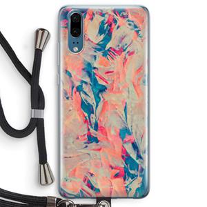 CaseCompany Alone: Huawei P20 Transparant Hoesje met koord