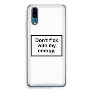 CaseCompany My energy: Huawei P20 Transparant Hoesje