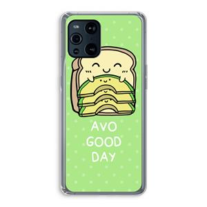 CaseCompany Avo Good Day: Oppo Find X3 Pro Transparant Hoesje