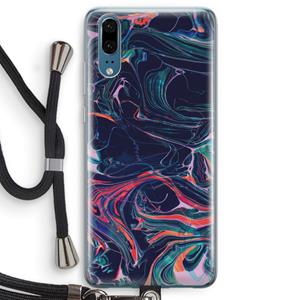 CaseCompany Light Years Beyond: Huawei P20 Transparant Hoesje met koord