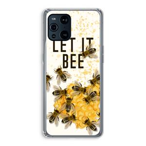 CaseCompany Let it bee: Oppo Find X3 Pro Transparant Hoesje