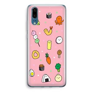 CaseCompany Happy bento friends: Huawei P20 Transparant Hoesje