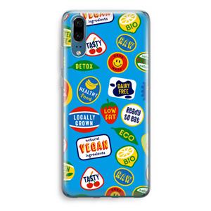 CaseCompany Fruitsticker: Huawei P20 Transparant Hoesje