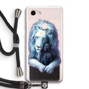 CaseCompany Child Of Light: Pixel 3 Transparant Hoesje met koord