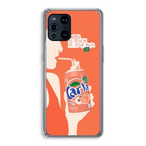 CaseCompany Peach please!: Oppo Find X3 Pro Transparant Hoesje