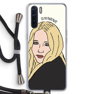 CaseCompany Mary Kate: Oppo A91 Transparant Hoesje met koord
