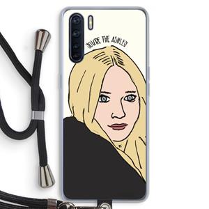 CaseCompany Ashley: Oppo A91 Transparant Hoesje met koord