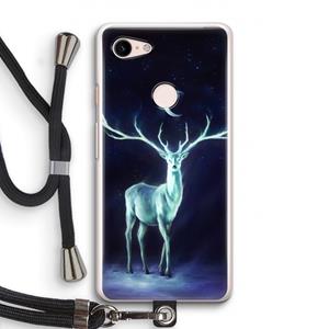 CaseCompany Nightbringer: Pixel 3 Transparant Hoesje met koord