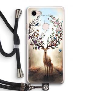 CaseCompany Seasons Change: Pixel 3 Transparant Hoesje met koord