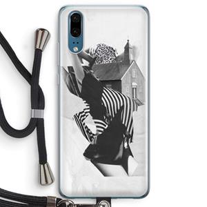 CaseCompany House: Huawei P20 Transparant Hoesje met koord