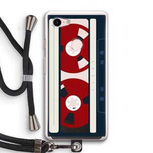 CaseCompany Here's your tape: Pixel 3 Transparant Hoesje met koord