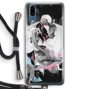 CaseCompany Camouflage de sommeil: Huawei P20 Transparant Hoesje met koord