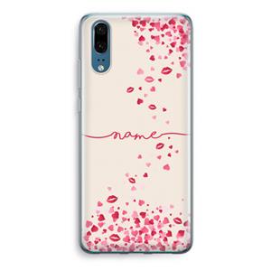 CaseCompany Hartjes en kusjes: Huawei P20 Transparant Hoesje