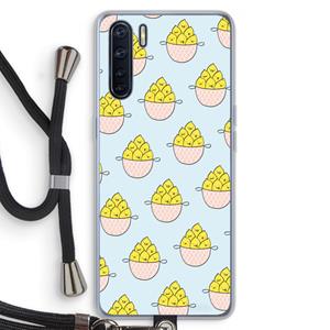 CaseCompany Citroenen: Oppo A91 Transparant Hoesje met koord