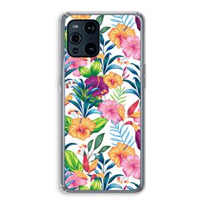 CaseCompany Tropisch 2: Oppo Find X3 Pro Transparant Hoesje
