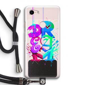CaseCompany Dream: Pixel 3 Transparant Hoesje met koord