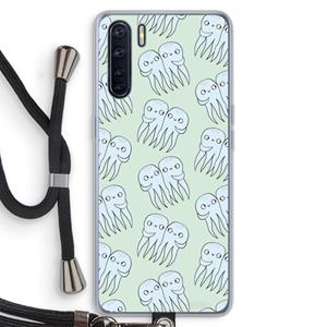 CaseCompany Octopussen: Oppo A91 Transparant Hoesje met koord
