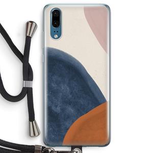 CaseCompany Geo #1: Huawei P20 Transparant Hoesje met koord