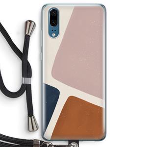 CaseCompany Geo #2: Huawei P20 Transparant Hoesje met koord