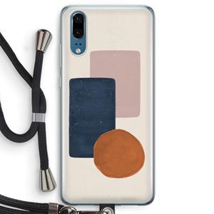CaseCompany Geo #3: Huawei P20 Transparant Hoesje met koord