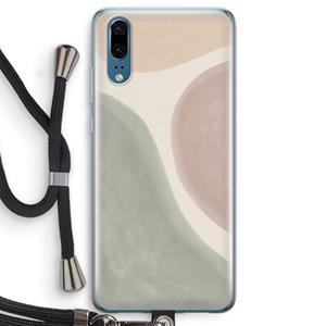 CaseCompany Geo #6: Huawei P20 Transparant Hoesje met koord