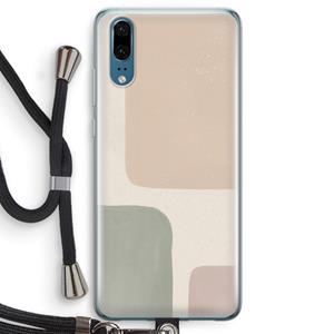 CaseCompany Geo #7: Huawei P20 Transparant Hoesje met koord