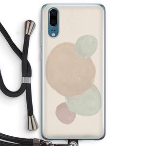 CaseCompany Geo #9: Huawei P20 Transparant Hoesje met koord