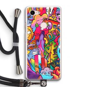 CaseCompany Dreams: Pixel 3 Transparant Hoesje met koord