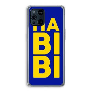 CaseCompany Habibi Blue: Oppo Find X3 Transparant Hoesje