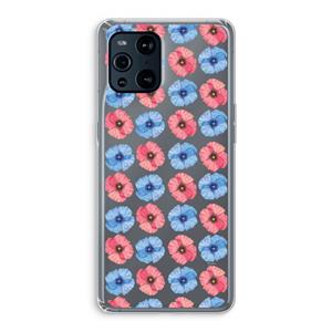 CaseCompany Klaproosjes: Oppo Find X3 Pro Transparant Hoesje