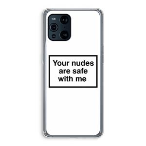 CaseCompany Safe with me: Oppo Find X3 Pro Transparant Hoesje