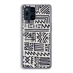 CaseCompany Marrakech print: Oppo Find X3 Transparant Hoesje