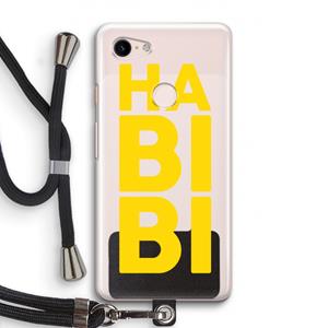 CaseCompany Habibi Majorelle : Pixel 3 Transparant Hoesje met koord
