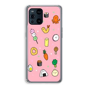 CaseCompany Happy bento friends: Oppo Find X3 Pro Transparant Hoesje