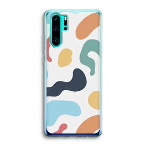 CaseCompany Memphis Shapes Blue: Huawei P30 Pro Transparant Hoesje