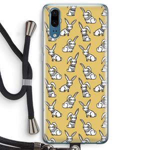 CaseCompany Haas: Huawei P20 Transparant Hoesje met koord