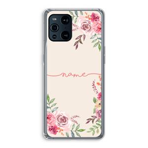 CaseCompany Rozen: Oppo Find X3 Pro Transparant Hoesje